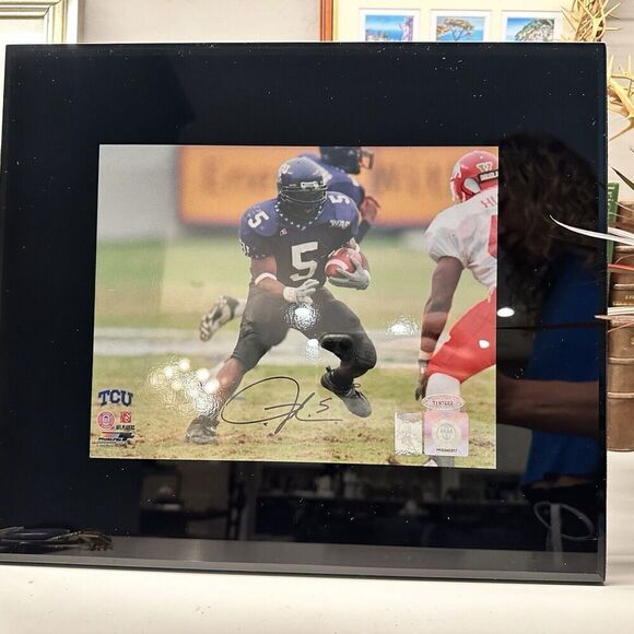 Ladainian Tomlinson Framed Autographed/Signed 8x10 Photo TCU Horned Frogs Auth. - Picture 1 of 9